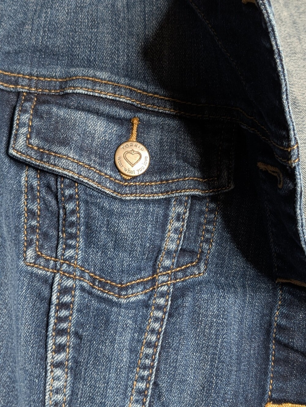Plus Size jean Cropped Jacket - Picture 8 of 8